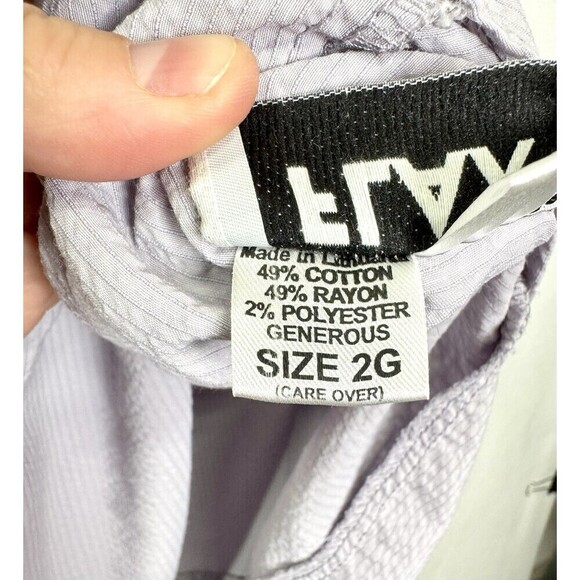 FLAX Maxi Dress Womens 2G (22-24) Purple Sleeveless V-neck Textured Relaxed - Picture 5 of 10